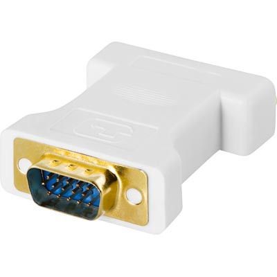 DELTACO DVI adapter analog DVI - analog VGA, ho - ha, vit