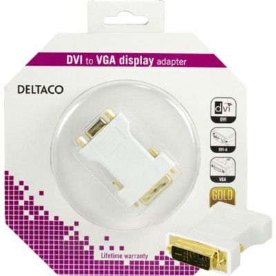Deltaco DVI Adapter - Vit