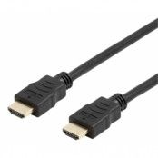 Deltaco Flexibel HDMI-kabel, 2m - Svart