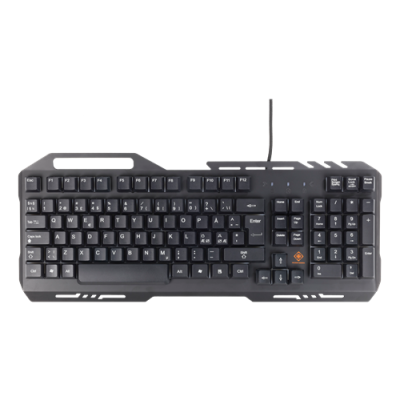 Deltaco Gaming Gamingtangentbord Bakgrundsbelyst GAM-042 - Svart