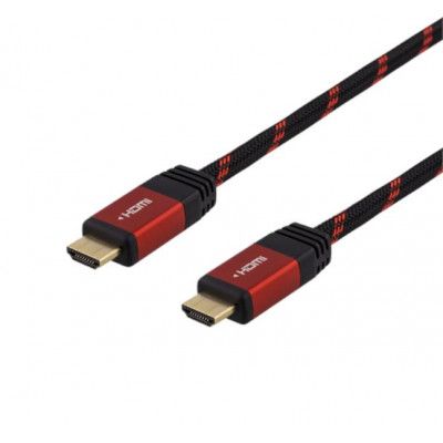 Deltaco GAMING HDMI-kabel 3m - Svart / Röd