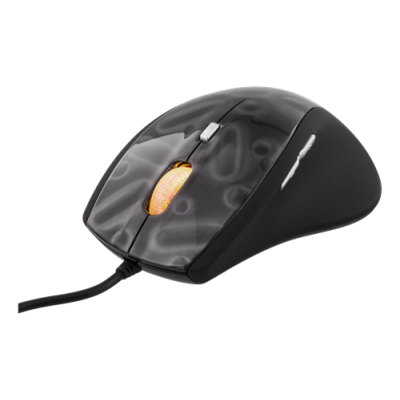 DELTACO GAMING optisk mus, 500-1600 DPI, 5 knappar, scrollhjul, USB 2.