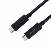 Deltaco Gen3 USB-C till USB-C 5A EPR Kabel 0.8m 240W - Svart