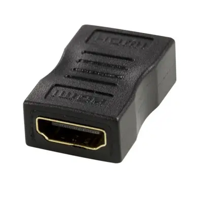 DELTACO HDMI-adapter, 19-pin hona - hona - Svart