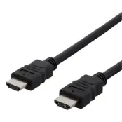 Deltaco HDMI-kabel, 1m - Svart