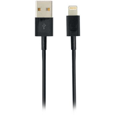 Deltaco lightning kabel till iPad, iPhone och iPod, 2m, MFi - Svart