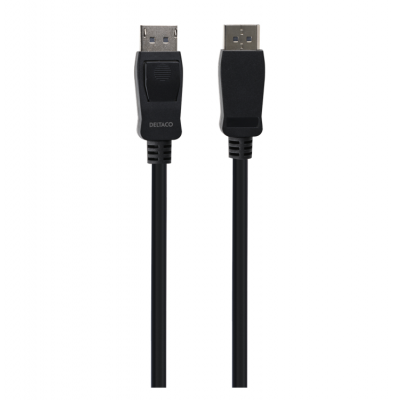 Deltaco LSZH DisplayPort Kabel 1m - Svart