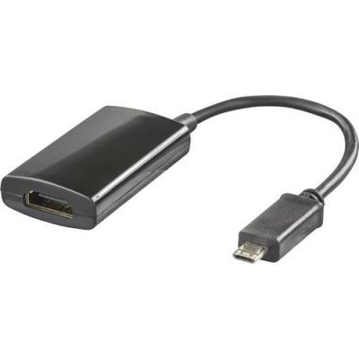 DELTACO MHL till HDMI-adapter för Samsung Galaxy S3/S4 - Svart