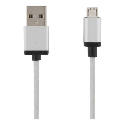 Deltaco Mico USB Kabel 2m - Silver