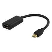 Deltaco Mini DisplayPort till HDMI Adapter - Svart