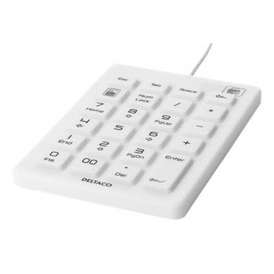 Deltaco Numeriskt Tangentbord 1.8m - Vit