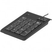 DELTACO Numeriskt tangentbord, 19 tangenter, USB, svart