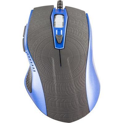 Deltaco optisk gaming mus,5 knappar med scroll - Svart/blå
