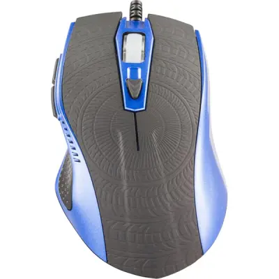 Deltaco optisk gaming mus,5 knappar med scroll - Svart/blå