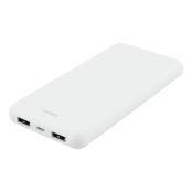 Deltaco Power bank 10.000mAh 2 USB-A - Vit