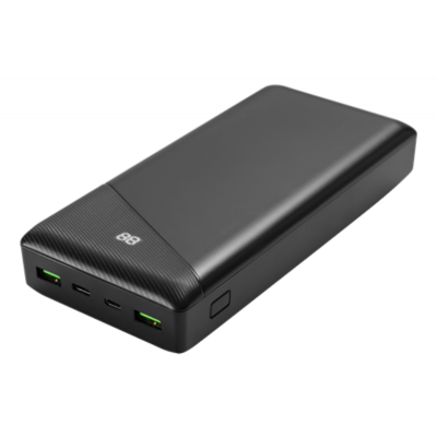 DELTACO Powerbank 30000 mAh - Svart