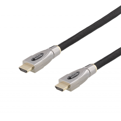 DELTACO PRIME aktiv HDMI kabel, Broderad 15m - Svart