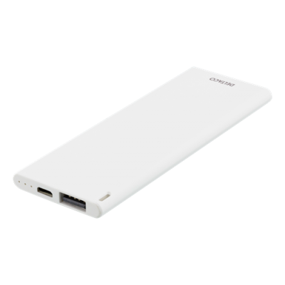 Deltaco Slim Pocket Size Powerbank 3600mAh 2.1A (Vit)