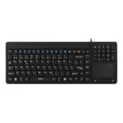 Deltaco Tangentbord med Touchpad - Svart