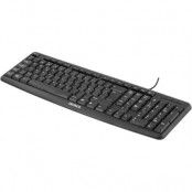 DELTACO tangentbord, svenskt, USB, svart