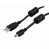 Deltaco Typ-A Till Mini USB Kabel 2m - Svart