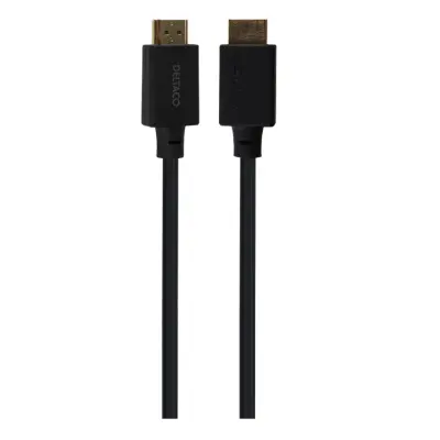 Deltaco Ultra High HDMI Kabel 1m - Svart