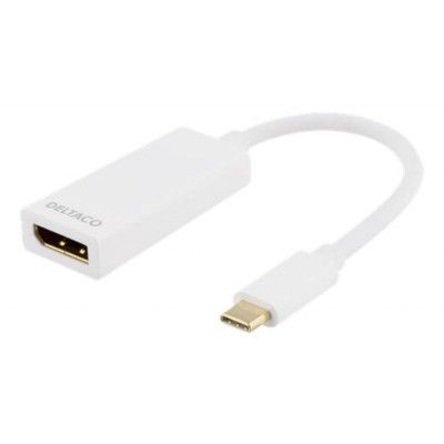 Deltaco USB 3.1 till DisplayPort Adapter - Vit