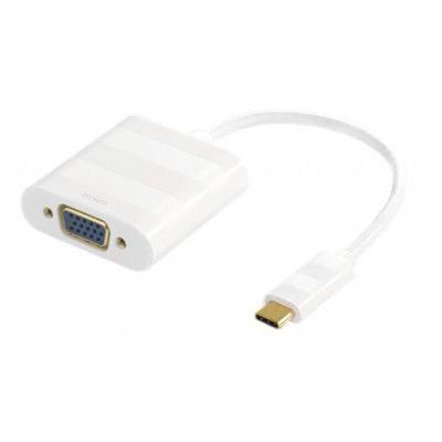 Deltaco USB 3.1 till VGA Adapter - Vit