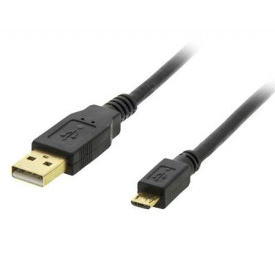 Deltaco USB-A Till Micro USB Kabel 1m - Svart