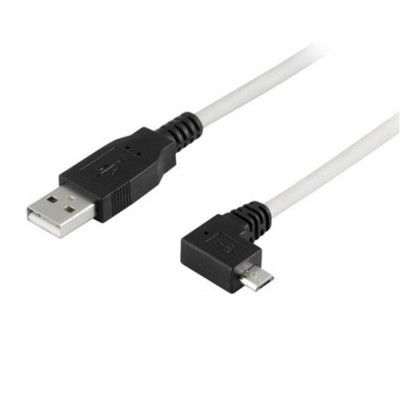 Deltaco USB-A Till Micro USB Kabel 2m - Grå/Svart
