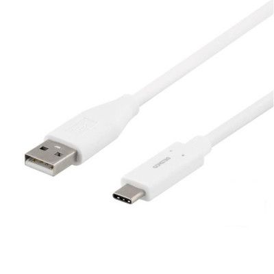 Deltaco USB-A till USB-C Kabel 1.5m 3A - Vit
