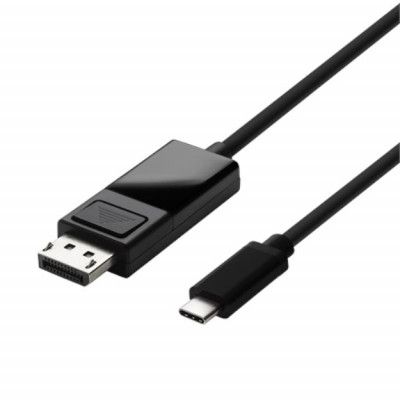 Deltaco USB-C till DisplayPort-kabel 1.8m - Svart