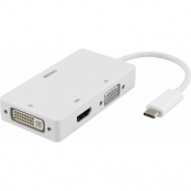Deltaco USB-C till HDMI/DVI/VGA-adapter