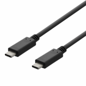 Deltaco USB-C till USB-C 3A Kabel 1m - Svart