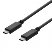 Deltaco USB-C till USB-C 3A Kabel 2m - Svart