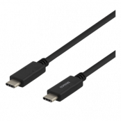 DELTACO USB-C till USB-C kabel, 5 Gbit/s,1 m
