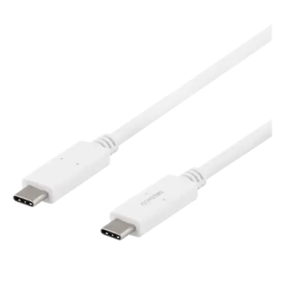 DELTACO USB-C till USB-C kabel, 5 Gbit/s, 1 m