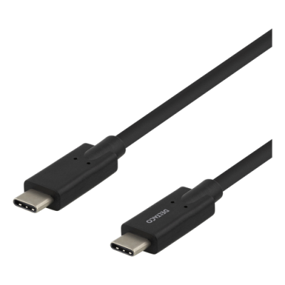 DELTACO USB-C till USB-C kabel, 5 Gbit/s, 2 m