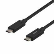 Deltaco USB-C till USB-C Kabel 60W 1m - Svart