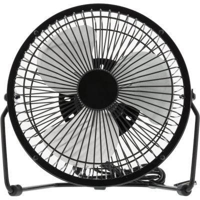 DELTACO USB-fläkt, 13cm, bordsmodell, 1x USB Type A ha, svart