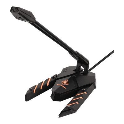 Deltaco USB-skrivbordsmikrofon med RGB-belysning