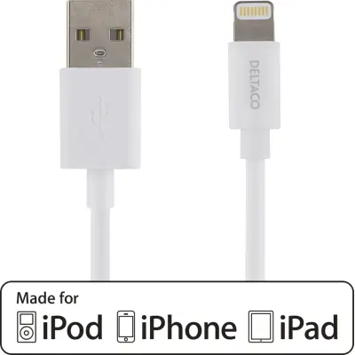 Deltaco USB-kabel Lightning