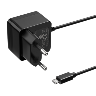 Deltaco - Väggladdare Med Mikro-Usb Kabel 1 M 12 W - Svart