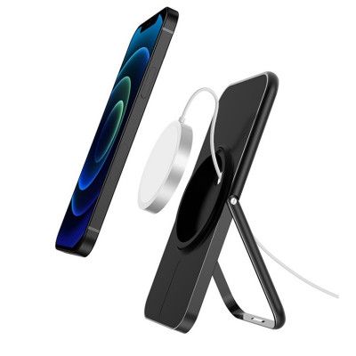 Desktop Mount Magsafe Wireless Charger - Svart