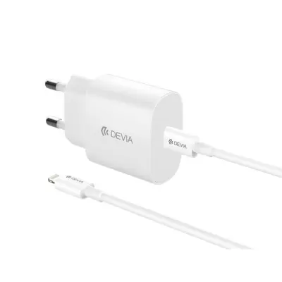 Devia Raket Snabbladdare USB-C 20W PD USB-C/Lightning Kabel