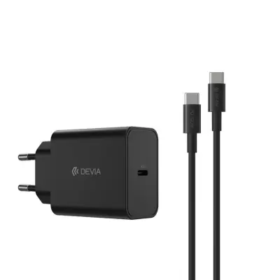 Devia Raket Snabbladdare USB-C 45W PD USB-C/USB-C Kabel