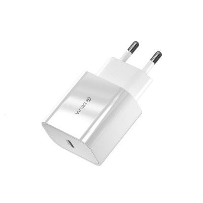 Devia Snabbladdare USB-C 20W PD Smart - Vit