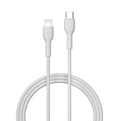 Devia USB-C till Lightning kabel 27W 1m 3A Kintone EC150 Vit
