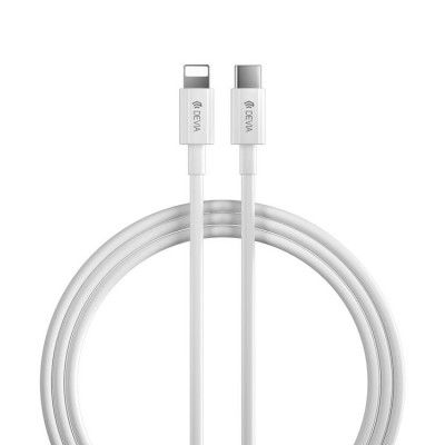 Devia USB-C/Lightning 20W 1m Kabel 3A Smart EC146 PD - Vit