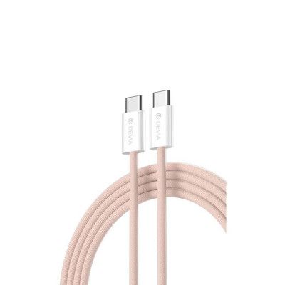 Devia USB-C Till USB-C 60W Kabel 3A 1m Smart EC325 PD Rosa